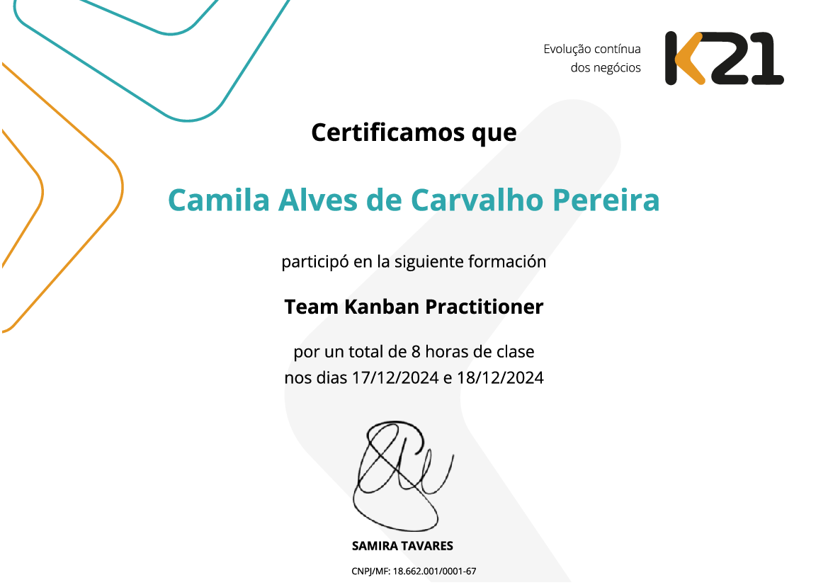 Certificado K21